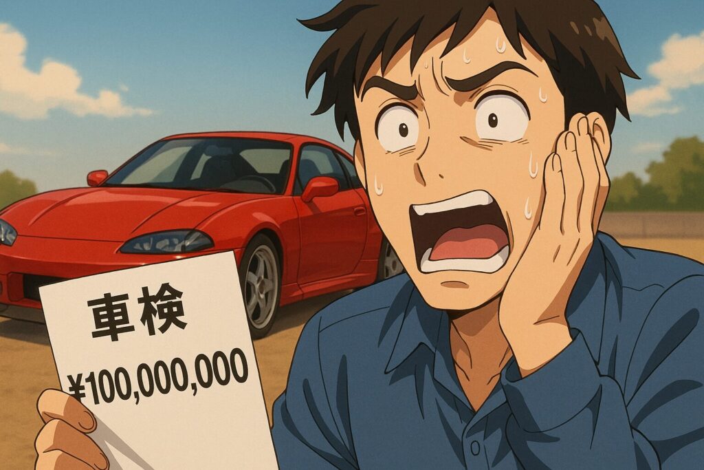 スポーツカーの車検が高くなる主な理由のイメージイラスト